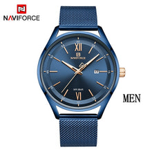 Load image into Gallery viewer, Top Luxury Brand NAVIFORCE Couple Watches Mesh steel Quartz Clock Male Waterproof Men Women Lover's Wristwatch Relogio Masculino