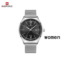 Load image into Gallery viewer, Top Luxury Brand NAVIFORCE Couple Watches Mesh steel Quartz Clock Male Waterproof Men Women Lover's Wristwatch Relogio Masculino