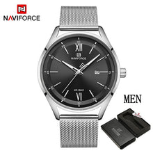 Load image into Gallery viewer, Top Luxury Brand NAVIFORCE Couple Watches Mesh steel Quartz Clock Male Waterproof Men Women Lover's Wristwatch Relogio Masculino