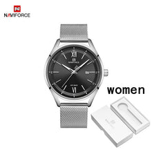 Load image into Gallery viewer, Top Luxury Brand NAVIFORCE Couple Watches Mesh steel Quartz Clock Male Waterproof Men Women Lover's Wristwatch Relogio Masculino