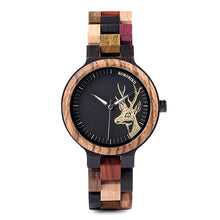 Load image into Gallery viewer, Reloj Mujer BOBO BIRD Wooden Couple Watch Men Women Valentine Birthday Anniversary Custom Wristwatch Special gift dropshipping