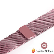 Load image into Gallery viewer, Milanese Loop For Apple Watch band strap 42mm 38mm for iwatch 5/4/3/2/1 44mm 40mm Stainless Steel Link Bracelet wrist watchband