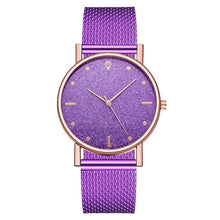 Load image into Gallery viewer, Montre femmes robe en acier inoxydable bande analogique Quartz montre-bracelet mode luxe dames or Rose montre horloge analogique