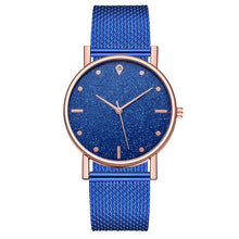 Load image into Gallery viewer, Montre femmes robe en acier inoxydable bande analogique Quartz montre-bracelet mode luxe dames or Rose montre horloge analogique