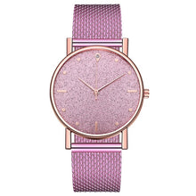 Load image into Gallery viewer, Montre femmes robe en acier inoxydable bande analogique Quartz montre-bracelet mode luxe dames or Rose montre horloge analogique