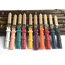 Load image into Gallery viewer, Watchband 12mm pu artificial light grain leather watch band 2020 hot fashion Candy watch strap Women's correas para reloj X003
