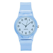 Load image into Gallery viewer, 2019 New Lovers Men Women Watches Fashion Transparent Candy Color Plastic Band Casual Quartz Watches Female Male Wristwatches

