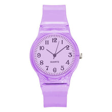 Load image into Gallery viewer, 2019 New Lovers Men Women Watches Fashion Transparent Candy Color Plastic Band Casual Quartz Watches Female Male Wristwatches
