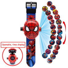 Load image into Gallery viewer, The 3 D  Projection  Children  Watch  Cartoon  Ultraman Spiderman Ironman Princess  Digital Watches  Kids Watches Toy
