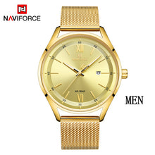 Load image into Gallery viewer, Top Luxury Brand NAVIFORCE Couple Watches Mesh steel Quartz Clock Male Waterproof Men Women Lover's Wristwatch Relogio Masculino
