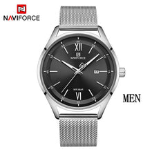 Load image into Gallery viewer, Top Luxury Brand NAVIFORCE Couple Watches Mesh steel Quartz Clock Male Waterproof Men Women Lover's Wristwatch Relogio Masculino
