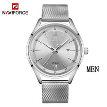 Load image into Gallery viewer, Top Luxury Brand NAVIFORCE Couple Watches Mesh steel Quartz Clock Male Waterproof Men Women Lover's Wristwatch Relogio Masculino
