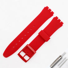 Load image into Gallery viewer, Watch accessories For Swatch silicone strap buckle 17mm19mm rubber strap men's and women's sports strap
