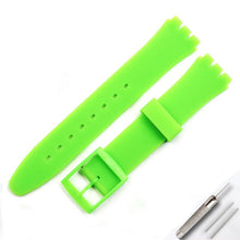 Load image into Gallery viewer, Watch accessories For Swatch silicone strap buckle 17mm19mm rubber strap men's and women's sports strap
