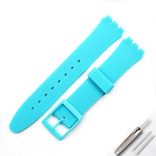 Load image into Gallery viewer, Watch accessories For Swatch silicone strap buckle 17mm19mm rubber strap men's and women's sports strap

