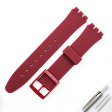 Load image into Gallery viewer, Watch accessories For Swatch silicone strap buckle 17mm19mm rubber strap men's and women's sports strap
