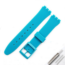 Load image into Gallery viewer, Watch accessories For Swatch silicone strap buckle 17mm19mm rubber strap men's and women's sports strap
