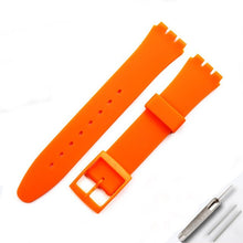 Load image into Gallery viewer, Watch accessories For Swatch silicone strap buckle 17mm19mm rubber strap men's and women's sports strap
