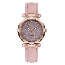 Load image into Gallery viewer, Casual Women Romantic Starry Sky Wrist Watch Leather Rhinestone Designer Ladies Clock Simple Dress Gfit Montre Femme
