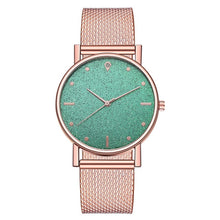 Load image into Gallery viewer, Montre femmes robe en acier inoxydable bande analogique Quartz montre-bracelet mode luxe dames or Rose montre horloge analogique
