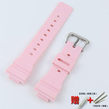 Load image into Gallery viewer, Watch accessories pin buckle For Casio BABY-G BA 110 111 112 120 women's 14mm rubber resin sports fashion waterproof soft strap
